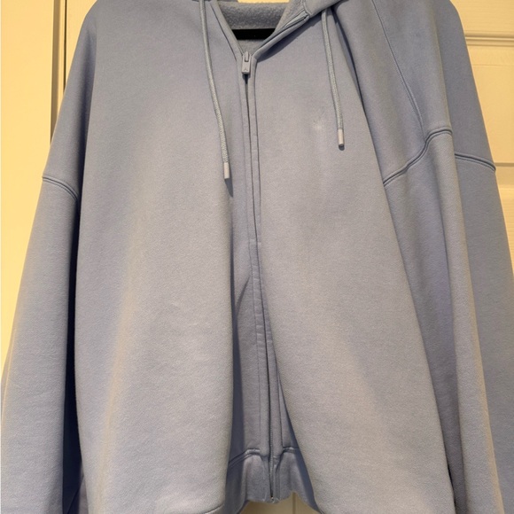 Aritzia Women’s Cozy Sweatfleece Mega Zip Hoodie in “Wildflower Blue” Size XL💜💙 - Picture 2 of 10